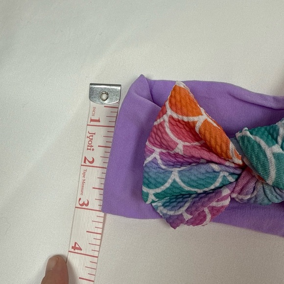 Vibrant Purple and Orange Hair Bow Accessory - Picture 2 of 7